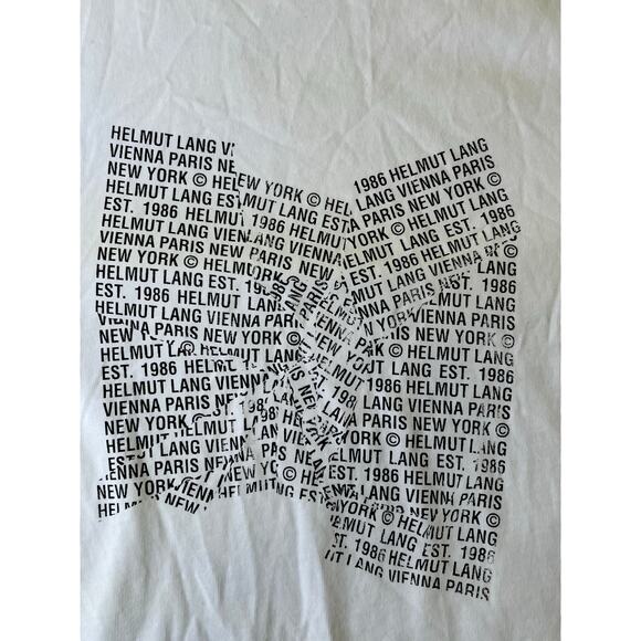 Helmut Lang Long Sleeve Graphic Tee mens size XXL